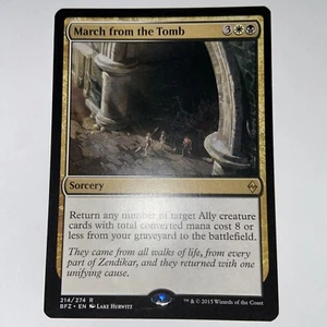 MTG March from the Tomb Battle for Zendikar 214/274 Regular Rare - Picture 1 of 8