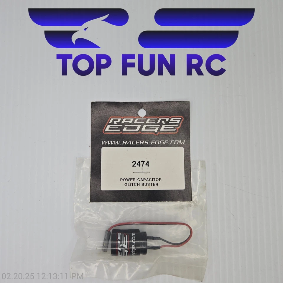Racers Edge 2474 Power Capacitator Glitch Buster For Traxxas Futaba Hitec - Image 1 of 1