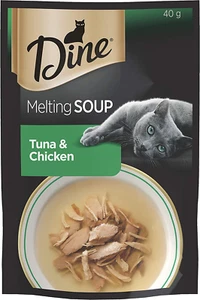 Dine Melting Soup Tuna and Chicken Wet Cat Food 40G, 12 Pack - Picture 1 of 12