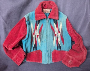 Childs 1930/40’s La Azteca Chimayo Hand Woven - Shorty Sport Jacket - Picture 1 of 14