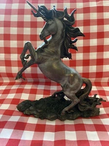 2004 Veronese EINHORN Skulptur Aufzucht Kaltguss Bronze 30 cm hoch 27 cm Länge - Bild 1 von 24