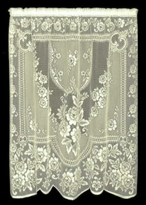 Heritage Lace viktorianische Rose Ecru Fenster Swags oder 84" Paneele Wohnzimmer Schlafzimmer - Bild 1 von 13