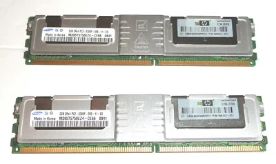 Samsung M395T5750EZ4-CE66 4GB (2GBx2) PC2-5300 667MHZ 240-Pin CL5 DDR2 Memory - Image 1 of 2