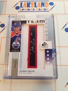 2011-12 UD SP Game Used Team Marks Jordan Eberle 22/50 Oilers - Picture 1 of 2