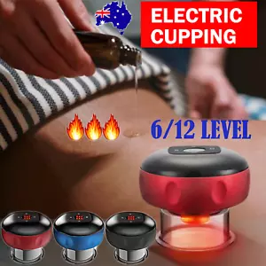 Electric Cupping Therapy Smart Scraping Massager Red Light Heating Body Slimming - Picture 1 of 19
