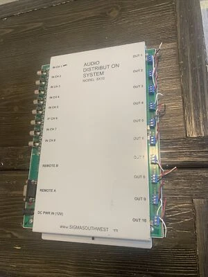 Audio Distribution System selectable channels PA music background muzak 8X10 ADS - Image 1 of 3