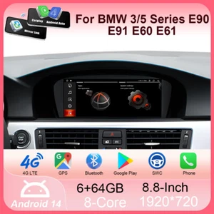 Per BMW E60 E61 E90 E91 CCC 8,8'' Android 14 Autoradio CarPlay & WiFi 4G 6+64GB - Foto 1 di 18