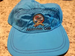 Excellent Embroidered AUSTRALIAN GOLD-Exotic. Adjustable. Baseball Cap. Blue - Picture 1 of 6