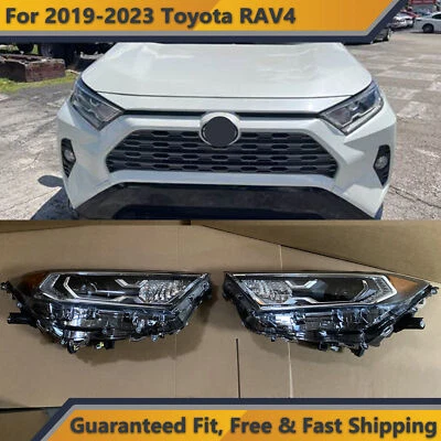 Front LED Projector Headlight Replacement For 2019 2023 Toyota RAV4 Hybrid Pair - Image 1 of 4