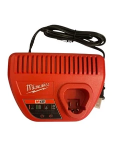 Milwaukee M12 Lithium-ion Battery Charger - Red (48-59-2401) - Picture 1 of 2