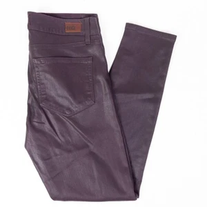 Paige Verdugo Ankle Coated Collection Womens Jeans Purple Wash Size 27/30 - Picture 1 of 9