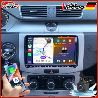 Android 14 Carplay Autoradio GPS RDS Für VW GOLF 5 6 Touran EOS Tiguan Polo - Bild 1 von 4