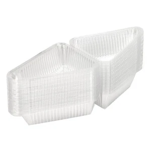 50 Stück Tortenstückbehälter mit Klappdeckel, Einweg-Tortenstückboxen, Einz9790 - Bild 1 von 7