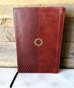 HOLMAN CHRISTIAN TEEN STUDY BIBLE - HCSB - CROWN LEATHER TOUCH - 2017 - Picture 1 of 14