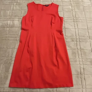 Lands End Womens Sz 16 Sleeveless Knit Sheath Dress Career Classic Capsule FLAW - Picture 1 of 24