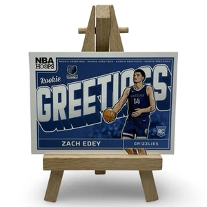 2024-25 Panini NBA Hoops Rookie Greetings Zach Edey #4 Memphis Grizzlies RC - Picture 1 of 4