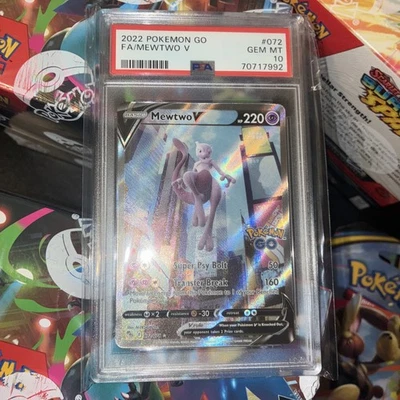 Mewtwo V (Alternate Full Art) 072/078 Pokemon GO Holo PSA 10 - Image 1 of 4