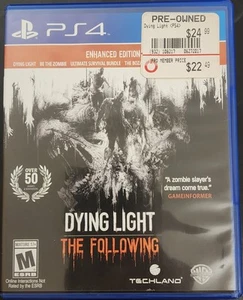 Dying Light The Following Enhanced Edition PS4 PlayStation 4 AD Completo CIB  - Foto 1 di 3