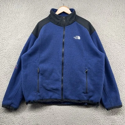 Vintage North Face Summit Series Jacket Mens Extra Large Blue Fleece Windbreaker - Image 1 of 4