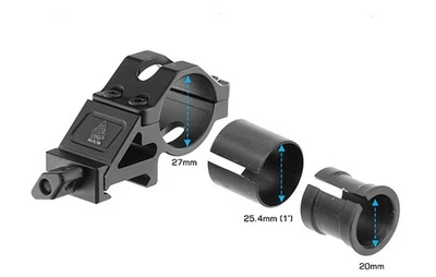 UTG Angled Offset Low Profile Universal Light Ring Picatinny Mount RG-FL138 - Image 1 of 4