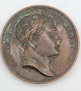 NAPOLEON EMP. ET ROI. FRANCE, 1807, BATTLE FRIEDLAND  Bronze Medal 40mm  - Picture 1 of 4