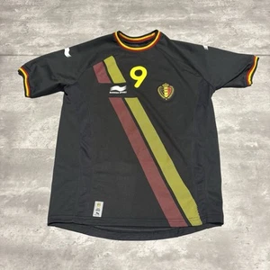 Romelu Lukaku Belgium Jersey Men's Large Black Red National Team Burrda Sport - Picture 1 of 9