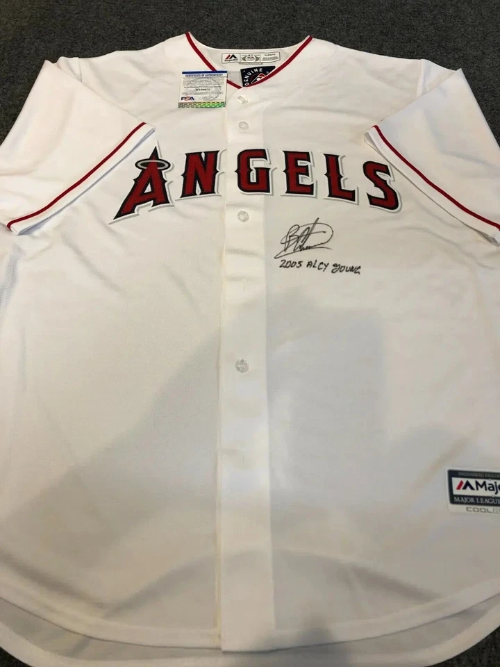 ANAHEIM ANGELS BARTOLO COLON AUTOGRAPHED SIGNED INSCRIBED JERSEY PSA COA    - Image 1 of 3