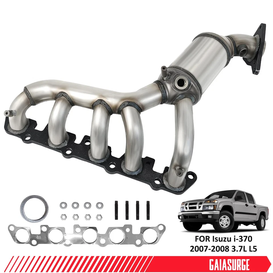 Exhaust Manifold Catalytic Converter Direct-fit for 2007-2008 Isuzu I-370 3.7L Foto 1 de 4