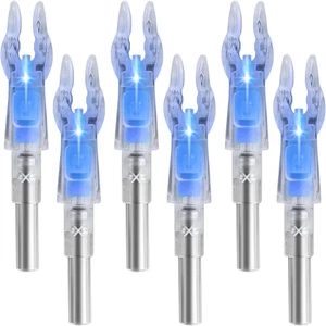 6 Stück x beleuchtete Nocken für Pfeile mit .204 .233 .244 .246 Innendurchmesser mit H, - Bild 1 von 6