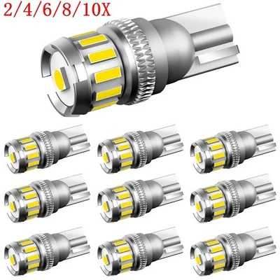 T10 LED Luz Matrícula Coche Interior Bombilla Blanco 168 2825 194 W5W 2/10x Foto 1 de 4