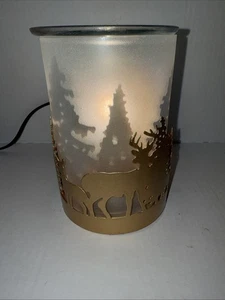 Scentsy Nature's Wonders Warmer Deer Forest Scene Wax Melt Home Lighted Decor - Picture 1 of 13