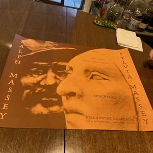 Ralph And Sylvia Massey SCULPTURE 1970 Poster Rare - Picture 1 of 8