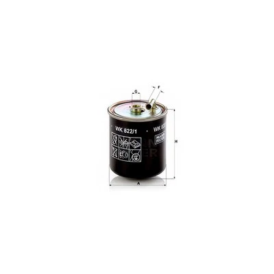 MANN WK822/1 Fuel Filter Replacement Fits Mercedes-Benz C-Class C 270 CDI - Image 1 of 4