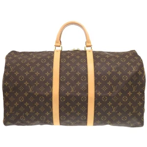 AUTHENTIC LOUIS VUITTON M41424 Monogram Keepall55 Duffle Bag 1639 - Picture 1 of 10