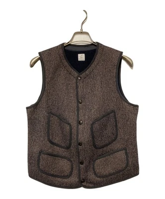ANATOMICA Beach cloth wool vest Size: 40 Brown Men 530-522-08 - Image 1 of 2