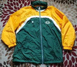 Vintage Starter Pro Line Green Bay Packers Zip Front Hooded Jacket Mens Xl - Bild 1 von 8