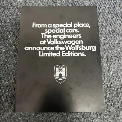 Volkswagen Rabbit Sirrocco Jetta Wolfsburg 1988 edición limitada catálogo de ventas Foto 1 de 4
