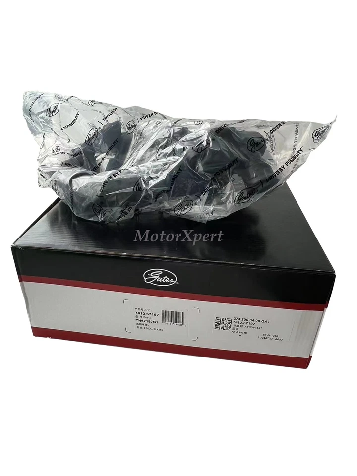 Conjunto de carcasa de termostato de refrigerante Gates OEM para Mercedes E200 C250 2.0 2014-19 Foto 1 de 4