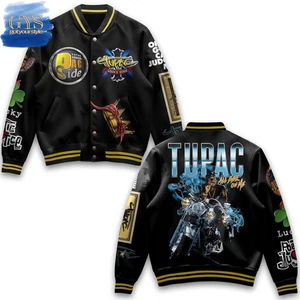 Tupac All Eyes On Me Limited Edition Baseball Jacket - Picture 1 of 4