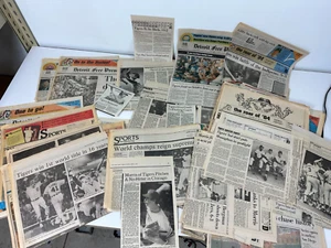 HUNDERTE ZEITUNGSAUSSCHNITTE AUS 1984 DETROIT TIGER WORLD SERIES BASEBALL GELAUFEN - Bild 1 von 24