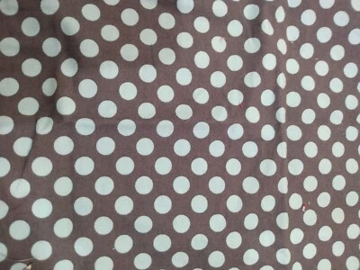 Grey Light Blue Polka Dot Fabric sewing quilting crafts clothes kids clothes  - Image 1 of 2