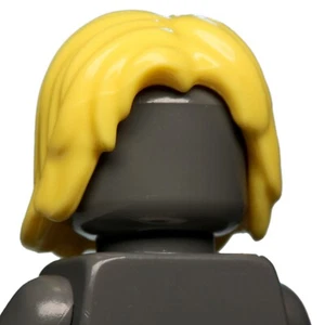 NEW LEGO - Figure Hair - Male - Mid-Length Tousled Bright Yellow x1 -10247 76038 - Picture 1 of 2