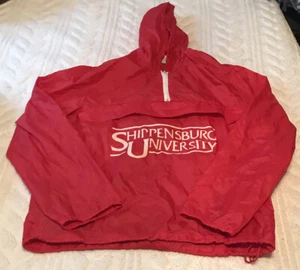 Vintage Shippensburg Raiders Pullover Windbreaker Jacke Herren Large Champion Rot - Bild 1 von 8