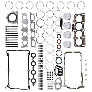 Engine Rebuild Kit Gaskets & Piston & Bearing Kit for Audi A4 A6 TT 1.8T AWT AUM - Picture 1 of 12