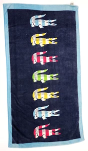 Lacoste Beach Towel Authentic 100% Cotton 65" x 35" - Picture 1 of 8