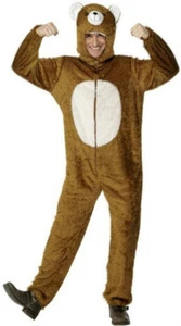 Smiffy's Bear Adult Costume with Hood Size Medium - Picture 1 of 1