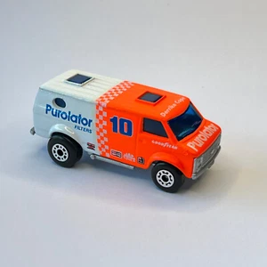 Filtros Matchbox Chevy Van PUROLATOR 10 carrocería blanca y naranja como nueva - Imagen 1 de 7