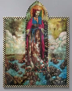 Mona Missile by Dan Allison, on canvas, 80 x 66 inches, 1988 - Picture 1 of 12