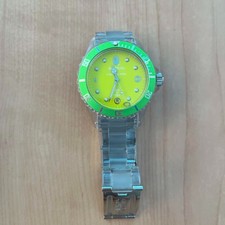 A BATHING APE Salmarina BAPEX Men's Watch Quartz Yellow Dial Analog Used