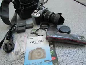 Canon EOS 400D 10.1MP Digital SLR Camera - Silver with EF-S 18-55mm Lens + Bag - Picture 1 of 12